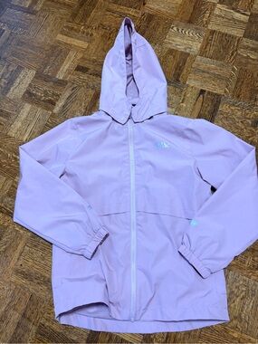 Eddie Bauer Girls' Light Pink Hooded Raincoat